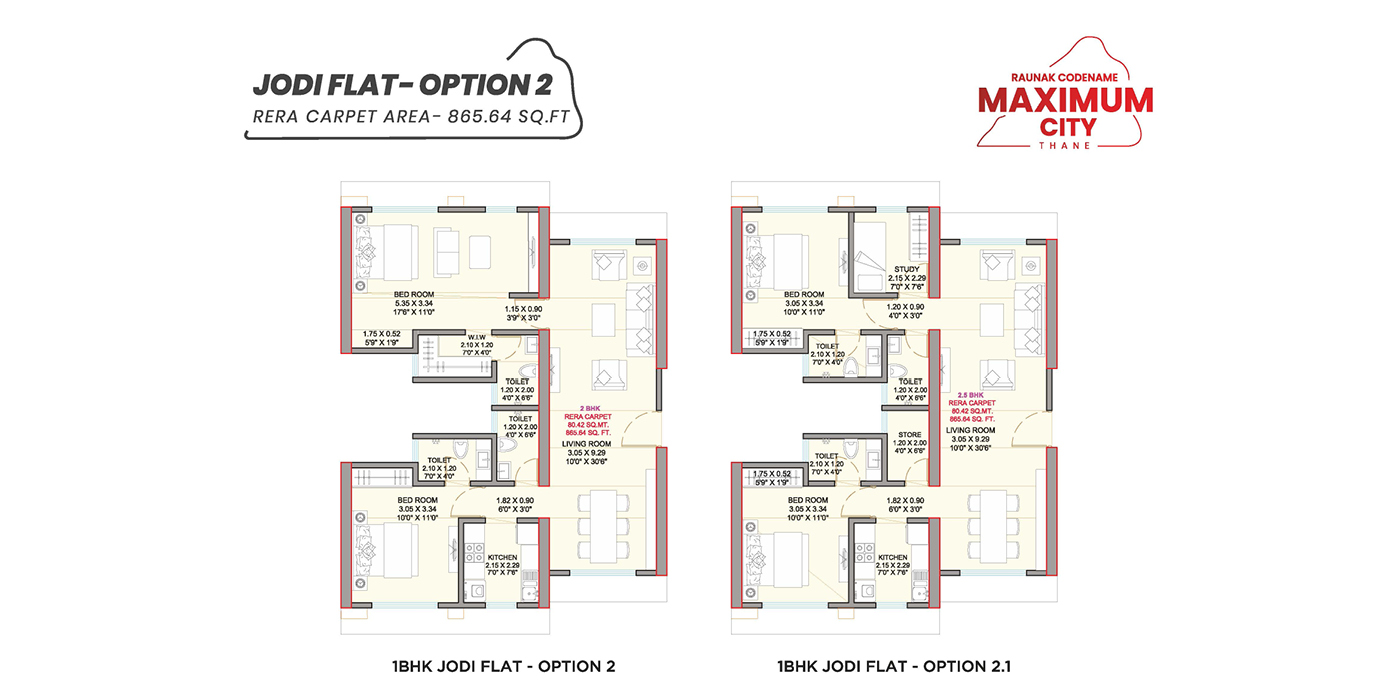 865 - 3BHK -1.