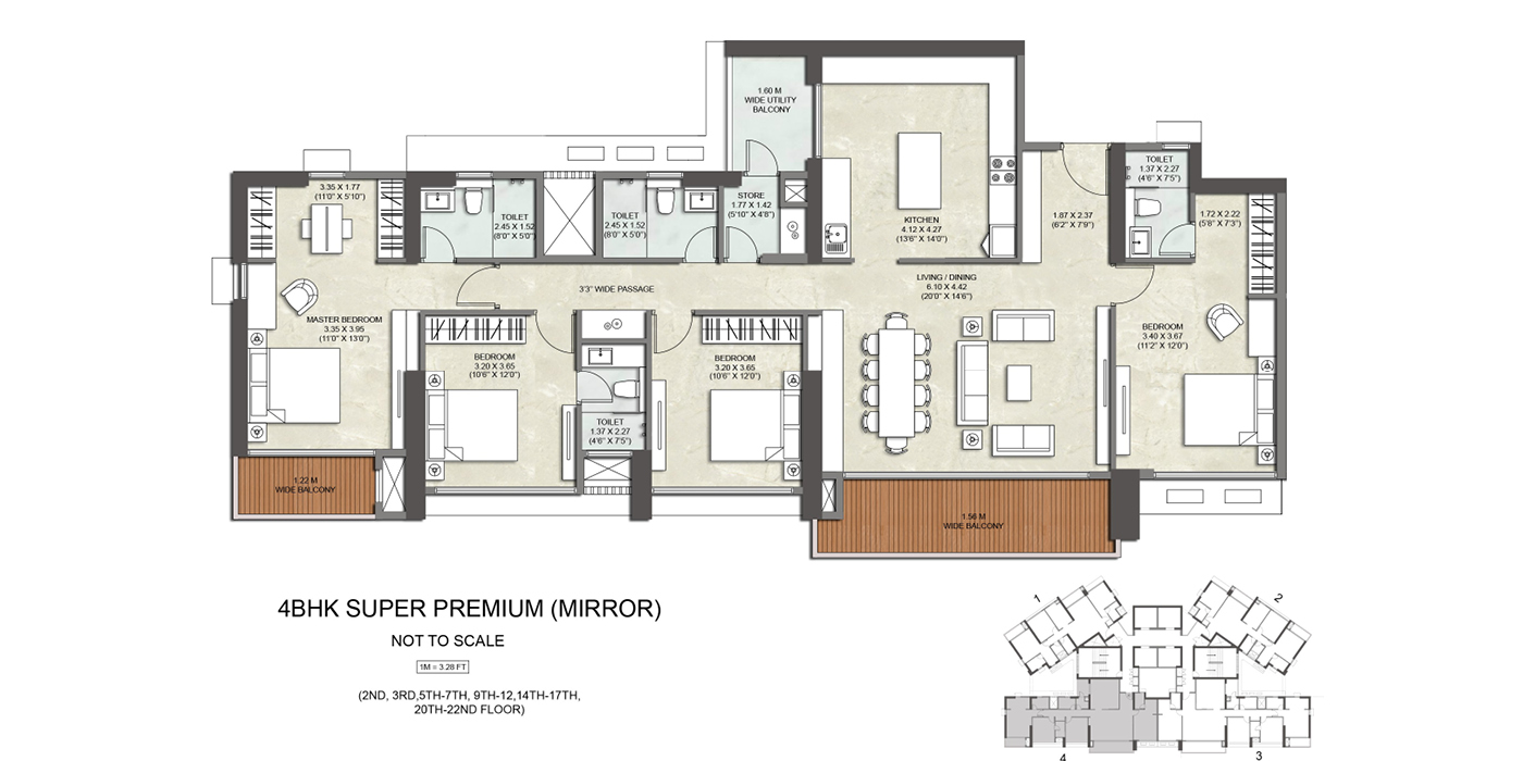 Copy of 4 BHK SUPER PREMIUM FLAT_4_G-4