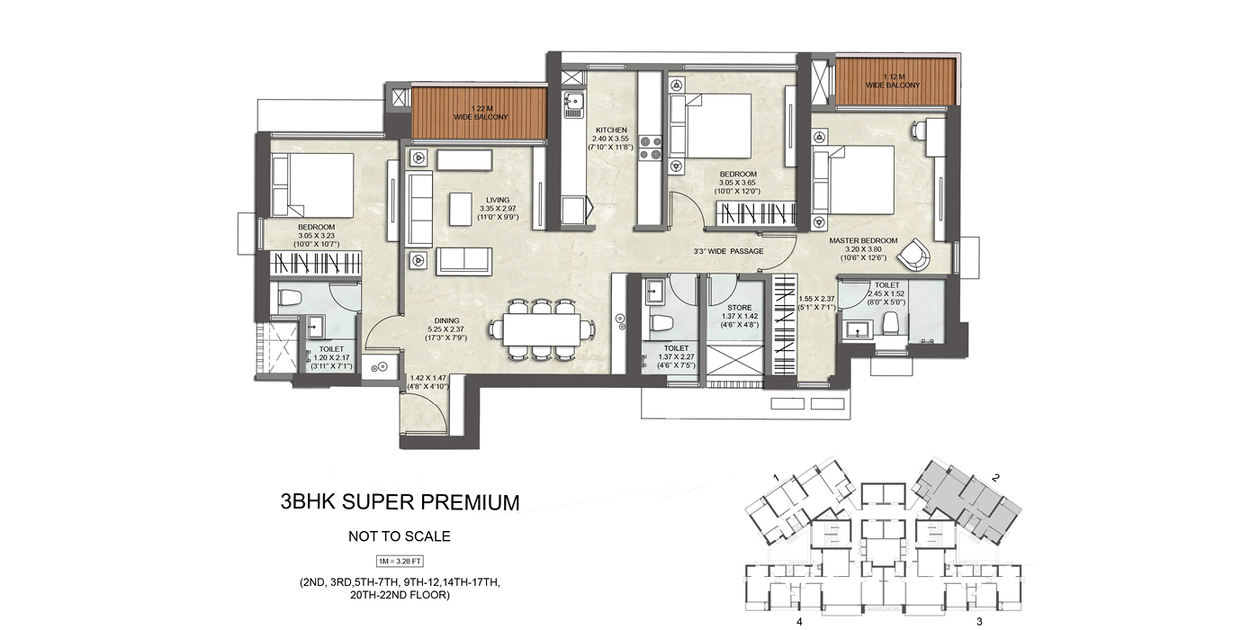 Copy of KPCImm-G-3BHK Super Premium