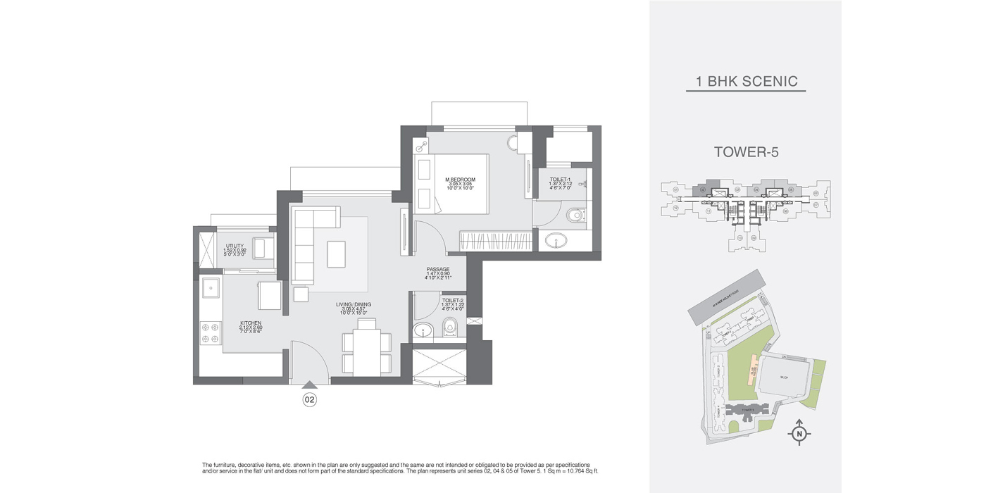 Godrej-ascend---1-BHK---407-Sq-Ft---Unit-Plan